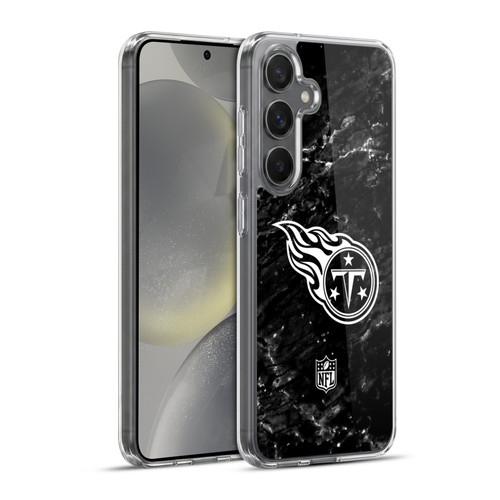 NFL Tennessee Titans Artwork Marble Soft Gel Case for Samsung Galaxy S24+ 5G & MagSafe
