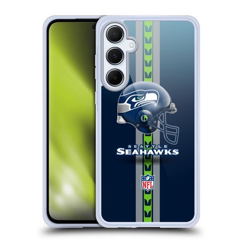 NFL Seattle Seahawks Logo Helmet Soft Gel Case for Samsung Galaxy A55 5G