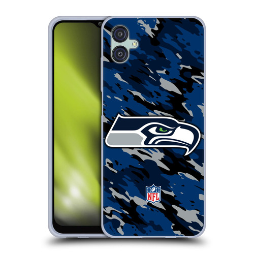 NFL Seattle Seahawks Logo Camou Soft Gel Case for Samsung Galaxy M04 5G / A04e