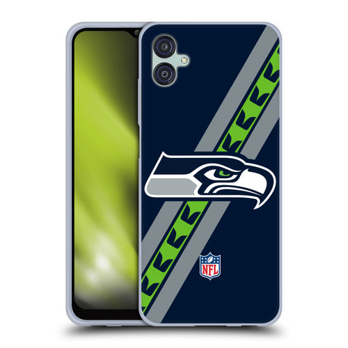 NFL Seattle Seahawks Logo Stripes Soft Gel Case for Samsung Galaxy M04 5G / A04e