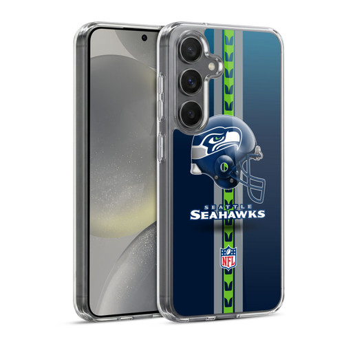 NFL Seattle Seahawks Logo Helmet Soft Gel Case for Samsung Galaxy S24 5G & MagSafe