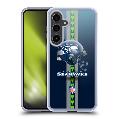 NFL Seattle Seahawks Logo Helmet Soft Gel Case for Samsung Galaxy S24+ 5G