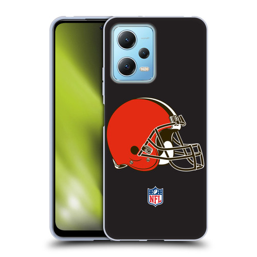 NFL Cleveland Browns Logo Plain Soft Gel Case for Xiaomi Redmi Note 12 5G