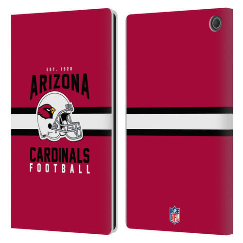NFL Arizona Cardinals Graphics Helmet Typography Leather Book Wallet Case Cover For Amazon Fire Max 11 2023