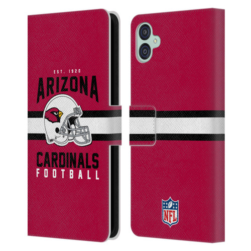 NFL Arizona Cardinals Graphics Helmet Typography Leather Book Wallet Case Cover For Samsung Galaxy M04 5G / A04e