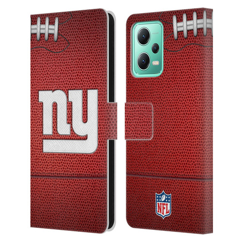NFL New York Giants Graphics Football Leather Book Wallet Case Cover For Xiaomi Redmi Note 12 5G