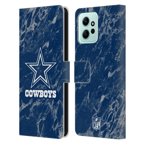 NFL Dallas Cowboys Graphics Coloured Marble Leather Book Wallet Case Cover For Xiaomi Redmi 12