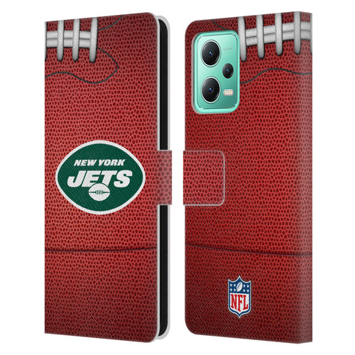 NFL New York Jets Graphics Football Leather Book Wallet Case Cover For Xiaomi Redmi Note 12 5G