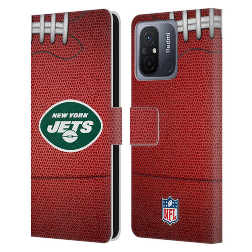NFL New York Jets Graphics Football Leather Book Wallet Case Cover For Xiaomi Redmi 12C
