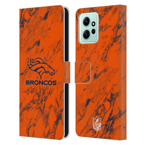 NFL Denver Broncos Graphics Coloured Marble Leather Book Wallet Case Cover For Xiaomi Redmi 12