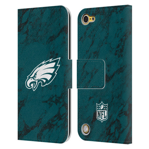 NFL Philadelphia Eagles Graphics Coloured Marble Leather Book Wallet Case Cover For Apple iPod Touch 5G 5th Gen