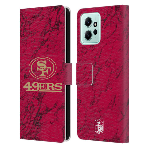NFL San Francisco 49ers Graphics Coloured Marble Leather Book Wallet Case Cover For Xiaomi Redmi 12