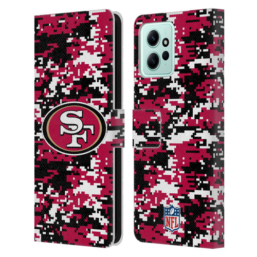 NFL San Francisco 49ers Graphics Digital Camouflage Leather Book Wallet Case Cover For Xiaomi Redmi 12