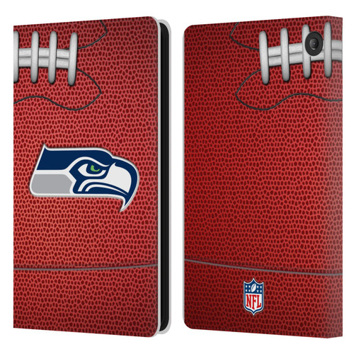 NFL Seattle Seahawks Graphics Football Leather Book Wallet Case Cover For Amazon Fire 7 2022