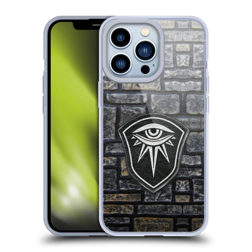 EA Bioware Dragon Age Inquisition Graphics Distressed Crest Soft Gel Case for Apple iPhone 13 Pro