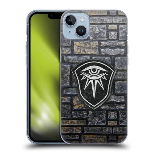 EA Bioware Dragon Age Inquisition Graphics Distressed Crest Soft Gel Case for Apple iPhone 14 Plus