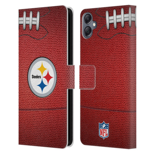 NFL Pittsburgh Steelers Graphics Football Leather Book Wallet Case Cover For Samsung Galaxy A05 NFL Pittsburgh Steelers Graphics Football Leather Book Wallet Case Cover For Samsung Galaxy A05