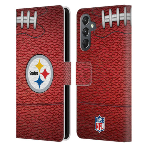 NFL Pittsburgh Steelers Graphics Football Leather Book Wallet Case Cover For Samsung Galaxy A25 5G NFL Pittsburgh Steelers Graphics Football Leather Book Wallet Case Cover For Samsung Galaxy A25 5G