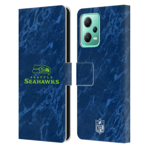 NFL Seattle Seahawks Graphics Coloured Marble Leather Book Wallet Case Cover For Xiaomi Redmi Note 12 5G
