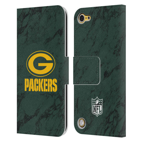 NFL Green Bay Packers Graphics Coloured Marble Leather Book Wallet Case Cover For Apple iPod Touch 5G 5th Gen