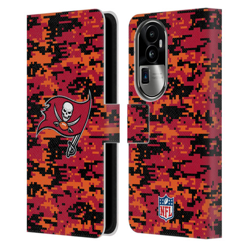 NFL Tampa Bay Buccaneers Graphics Digital Camouflage Leather Book Wallet Case Cover For OPPO Reno10 Pro+