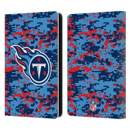 NFL Tennessee Titans Graphics Digital Camouflage Leather Book Wallet Case Cover For Amazon Kindle Paperwhite 5 (2021)