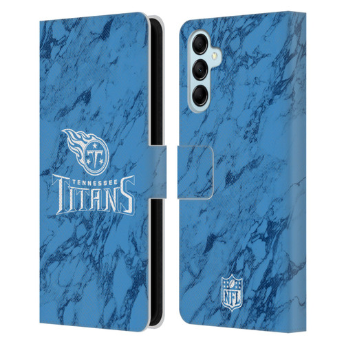 NFL Tennessee Titans Graphics Coloured Marble Leather Book Wallet Case Cover For Samsung Galaxy M14 5G