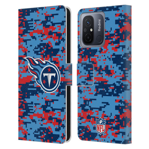 NFL Tennessee Titans Graphics Digital Camouflage Leather Book Wallet Case Cover For Xiaomi Redmi 12C