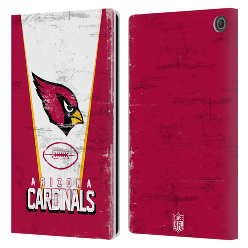 NFL Arizona Cardinals Logo Art Banner Leather Book Wallet Case Cover For Amazon Fire Max 11 2023