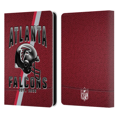 NFL Atlanta Falcons Logo Art Football Stripes Leather Book Wallet Case Cover For Amazon Kindle 11th Gen 6in 2022