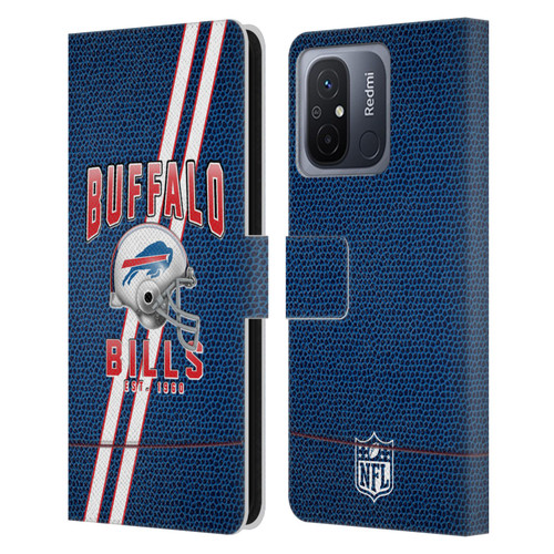 NFL Buffalo Bills Logo Art Football Stripes Leather Book Wallet Case Cover For Xiaomi Redmi 12C