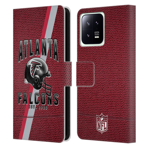 NFL Atlanta Falcons Logo Art Football Stripes Leather Book Wallet Case Cover For Xiaomi 13 5G
