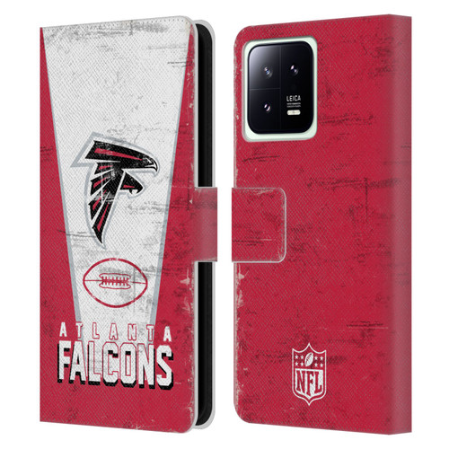 NFL Atlanta Falcons Logo Art Banner Leather Book Wallet Case Cover For Xiaomi 13 5G