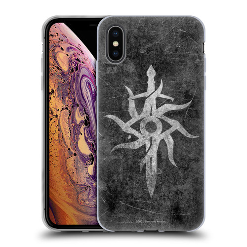 EA Bioware Dragon Age Inquisition Graphics Distressed Symbol Soft Gel Case for Apple iPhone XS Max