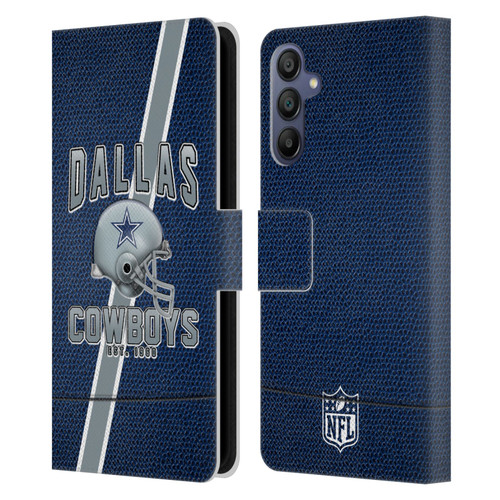NFL Dallas Cowboys Logo Art Football Stripes Leather Book Wallet Case Cover For Samsung Galaxy A15 NFL Dallas Cowboys Logo Art Football Stripes Leather Book Wallet Case Cover For Samsung Galaxy A15