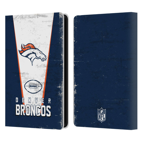 NFL Denver Broncos Logo Art Banner Leather Book Wallet Case Cover For Amazon Kindle Paperwhite 5 (2021)