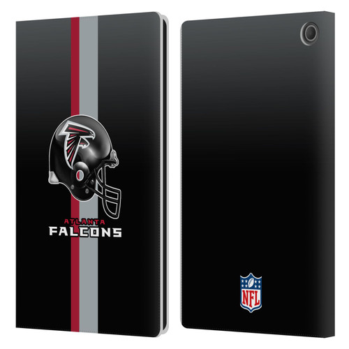 NFL Atlanta Falcons Logo Helmet Leather Book Wallet Case Cover For Amazon Fire Max 11 2023