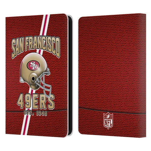 NFL San Francisco 49ers Logo Art Football Stripes Leather Book Wallet Case Cover For Amazon Kindle 11th Gen 6in 2022