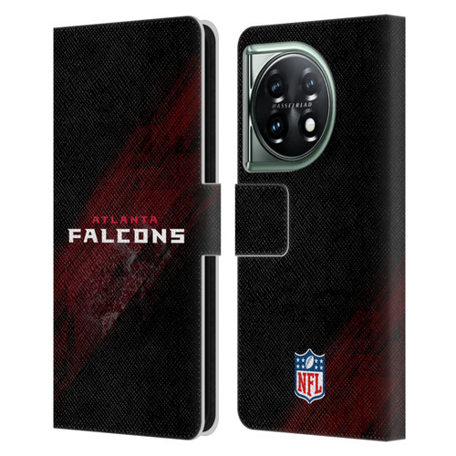 NFL Atlanta Falcons Logo Blur Leather Book Wallet Case Cover For OnePlus 11 5G