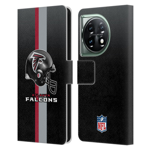 NFL Atlanta Falcons Logo Helmet Leather Book Wallet Case Cover For OnePlus 11 5G