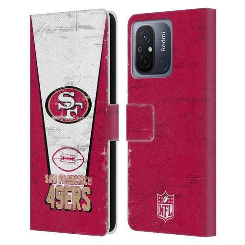 NFL San Francisco 49ers Logo Art Banner Leather Book Wallet Case Cover For Xiaomi Redmi 12C