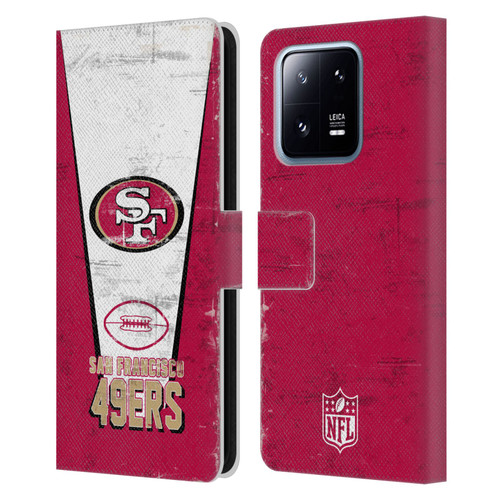 NFL San Francisco 49ers Logo Art Banner Leather Book Wallet Case Cover For Xiaomi 13 Pro 5G