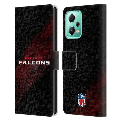 NFL Atlanta Falcons Logo Blur Leather Book Wallet Case Cover For Xiaomi Redmi Note 12 5G