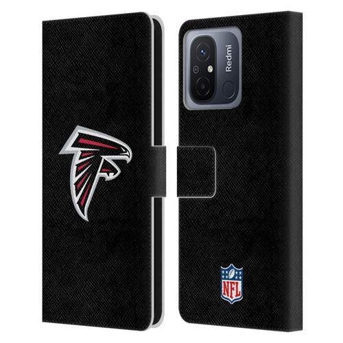 NFL Atlanta Falcons Logo Plain Leather Book Wallet Case Cover For Xiaomi Redmi 12C