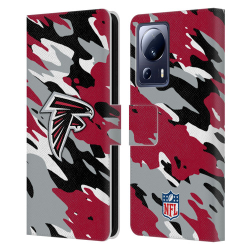 NFL Atlanta Falcons Logo Camou Leather Book Wallet Case Cover For Xiaomi 13 Lite 5G