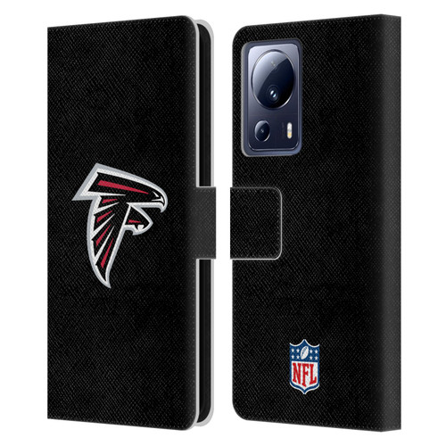 NFL Atlanta Falcons Logo Plain Leather Book Wallet Case Cover For Xiaomi 13 Lite 5G
