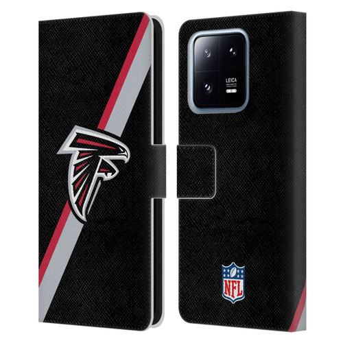 NFL Atlanta Falcons Logo Stripes Leather Book Wallet Case Cover For Xiaomi 13 Pro 5G