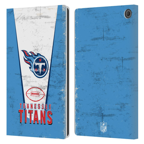 NFL Tennessee Titans Logo Art Banner Leather Book Wallet Case Cover For Amazon Fire Max 11 2023