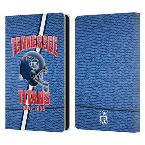 NFL Tennessee Titans Logo Art Football Stripes Leather Book Wallet Case Cover For Amazon Kindle Paperwhite 5 (2021)