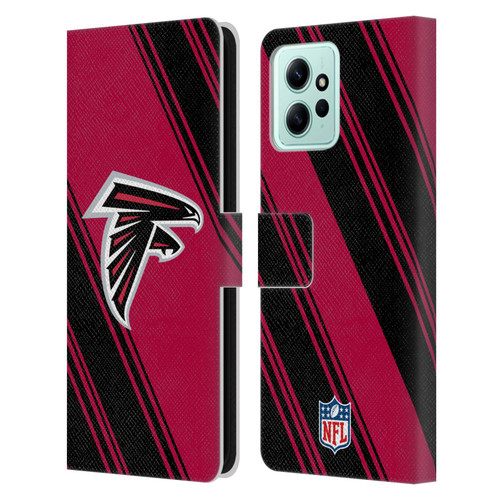 NFL Atlanta Falcons Artwork Stripes Leather Book Wallet Case Cover For Xiaomi Redmi 12
